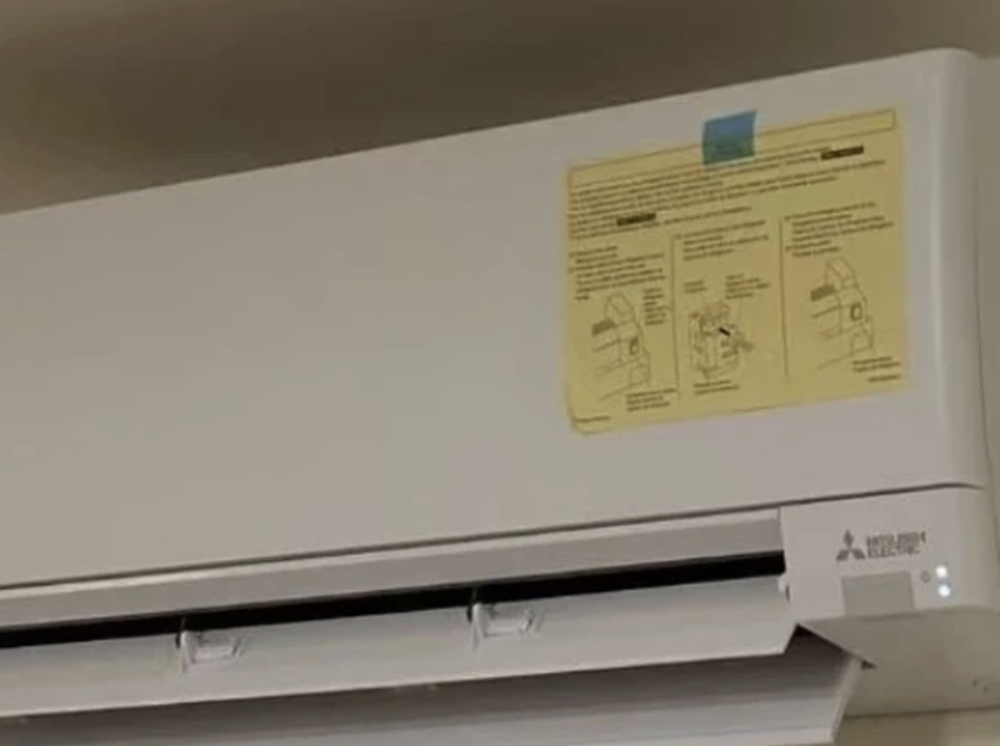 Indoor mini-split installation example